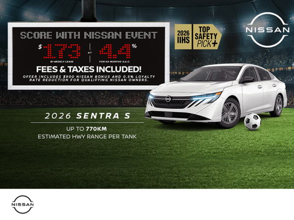Get the 2026 Nissan Sentra S Today!