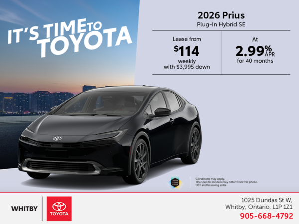 2026 Toyota Prius Plug-In Hybrid