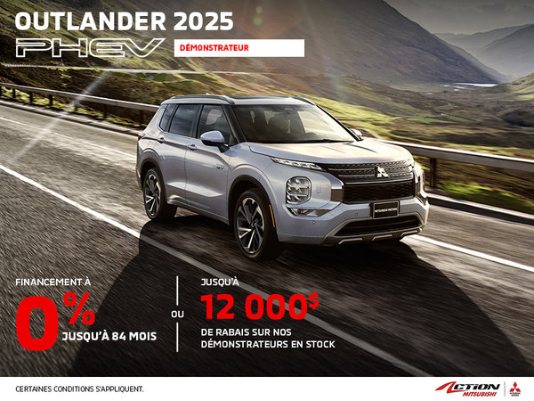 Outlander PHEV 2025 Démonstrateur