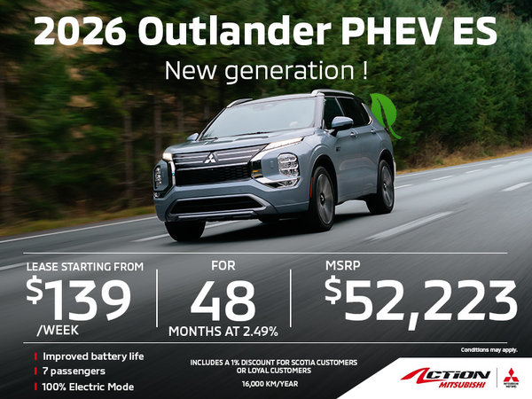 2026 Mistubishi Outlander PHEV ES