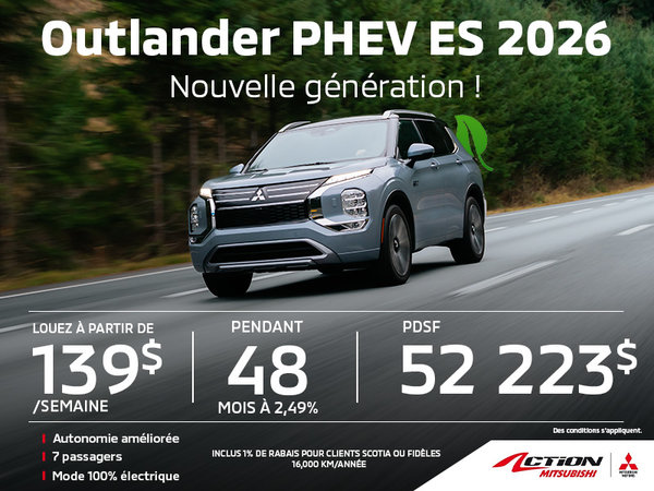 Mitsubishi Outlander PHEV ES 2026