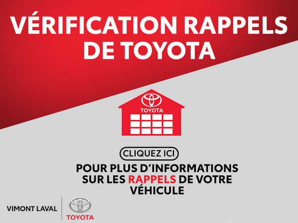 Rappel de sécurité Toyota