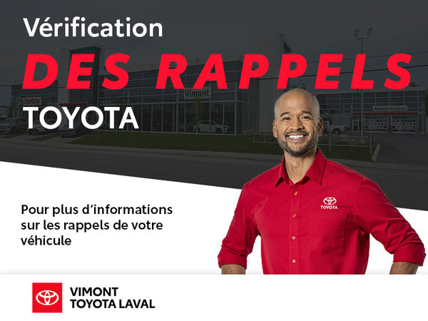 Vérification des rappels de Toyota