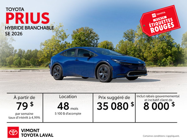 Prius hybride branchable 2026