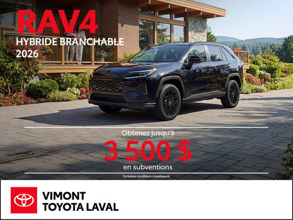Toyota RAV4 Hybride Branchable 2026