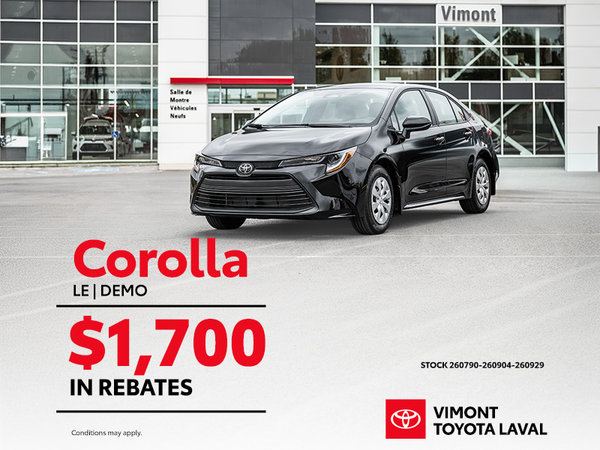Corolla L Demo