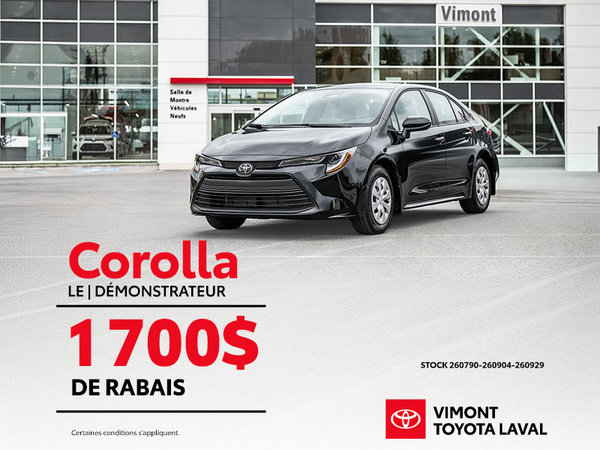 Corolla L Démonstrateur