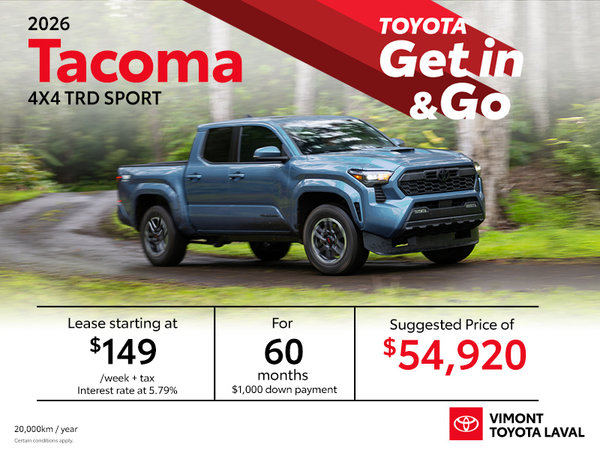 2026 Tacoma 4X4 TRD Sport