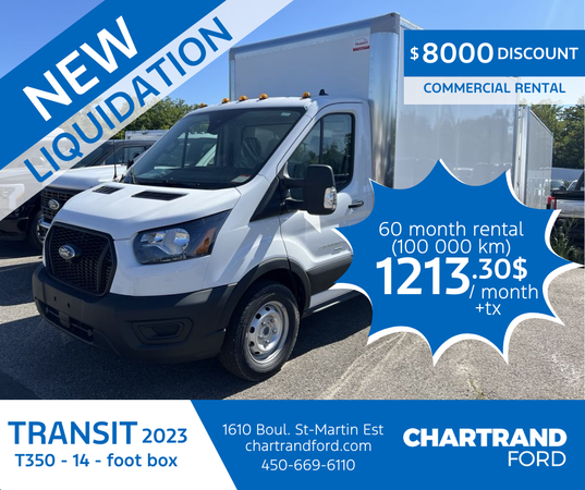 2023 Transit T350 (14ft Box)