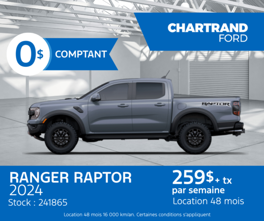 Procurez-vous ce Ranger RAPTOR 2024
