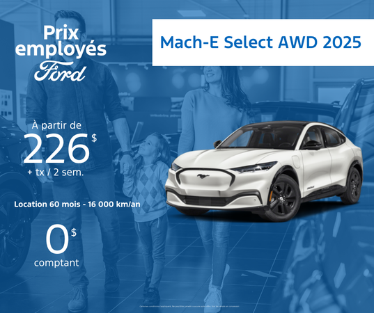 Passez à l’électrique avec le Mach-E 2025