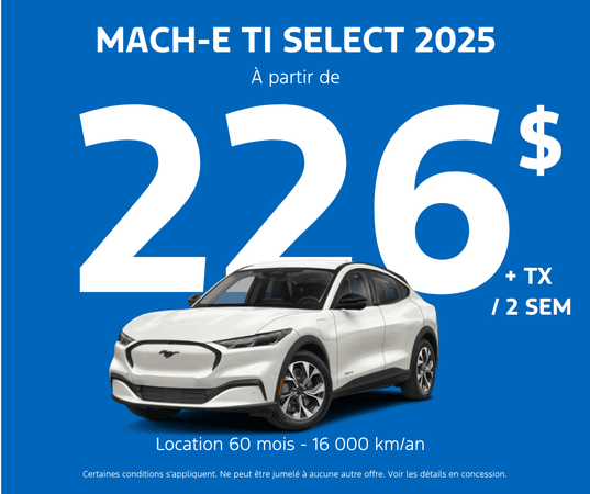 Passez à l’électrique avec la Mach-E 2025