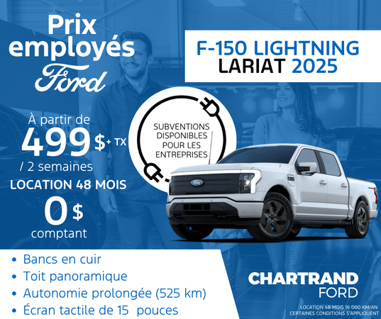 Procurez-vous le F-150 Lightning 2025