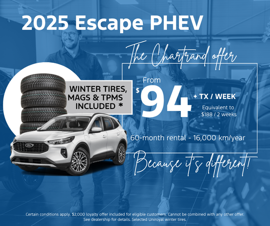 Escape PHEV 2025 – $94/week all included!