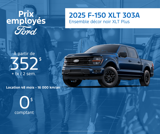 Procurez-vous votre F-150 XLT 303A 2025 dès aujourd'hui!