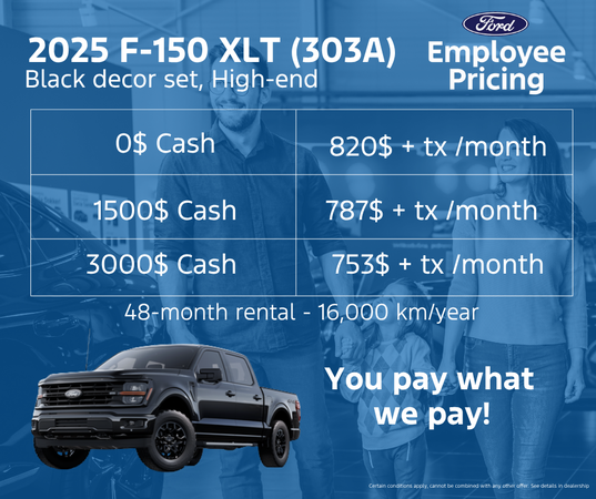 Get your 2025 F-150 XLT 303A today! (Copy)