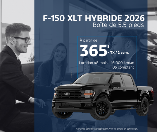 Procurez-vous le F-150 XLT HYBRIDE 2026