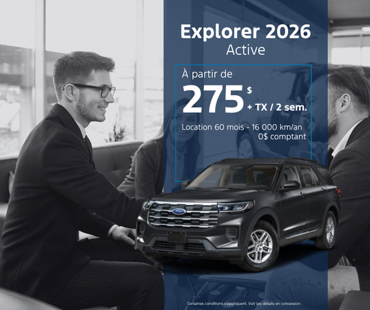 Procurez-vous l'Explorer Active 2026