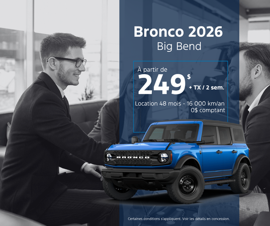 Procurez-vous le Bronco 2026