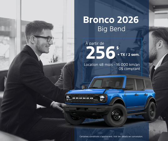 Procurez-vous le Bronco 2026