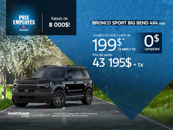 Bronco Big Bend 4x4 2026