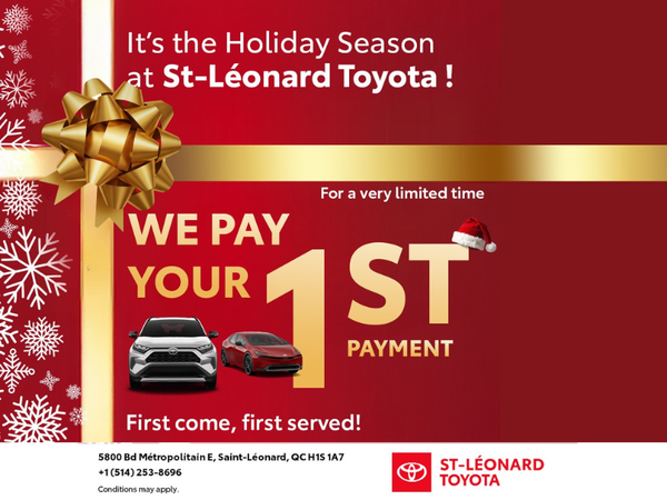 We'll pay your first installment!