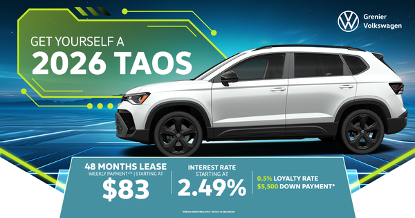 TREAT YOURSELF TO A 2026 TAOS !