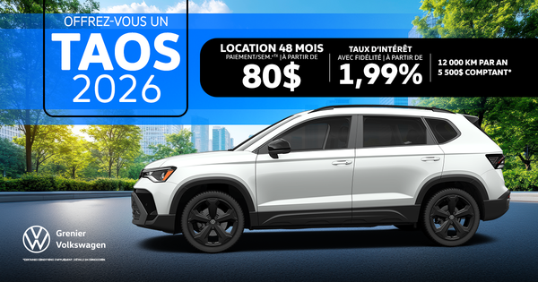 OFFREZ-VOUS UN TAOS 2026 !
