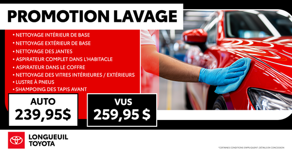 PROMOTION LAVAGE