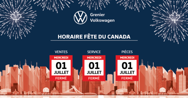 HORAIRE FÊTE DU CANADA