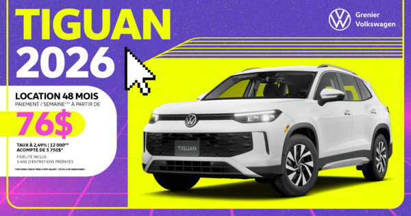ROULEZ EN TIGUAN 2026 !