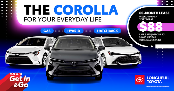 THE COROLLA FOR YOUR EVERYDAY LIFE !