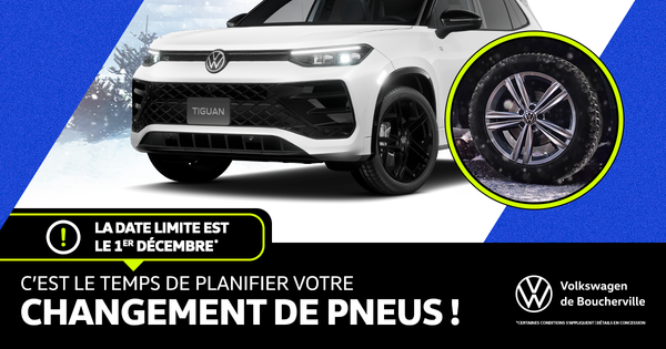 C'EST LE TEMPS DE PLANIFIER VOTRE CHANGEMENT DE PNEUS !