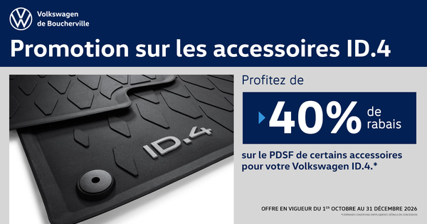 PROMOTION SUR LES ACCESSOIRES ID.4
