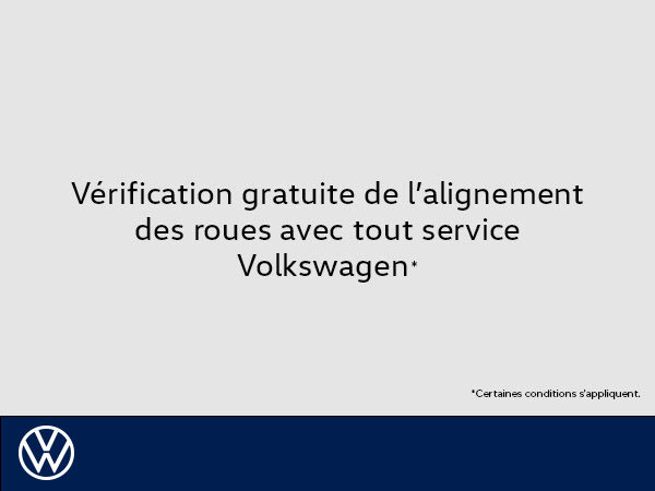 Vérification d'alignement des roues gratuite!