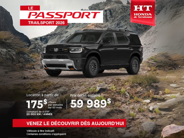 Le tout nouveau Honda Passport 2026