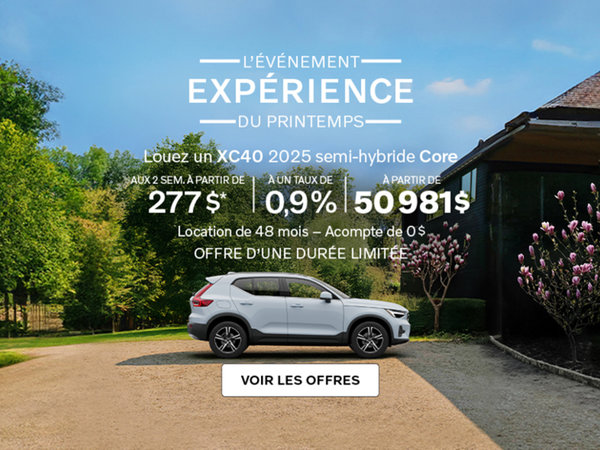 L'événement du mois de Volvo mars 2025 - XC40