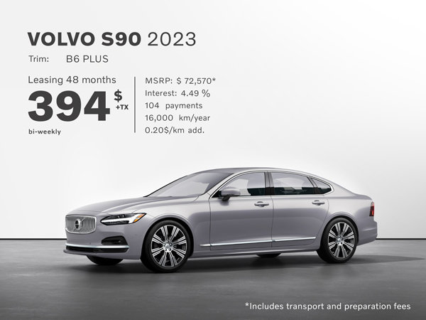 Promotion Volvo S90 - November 2023