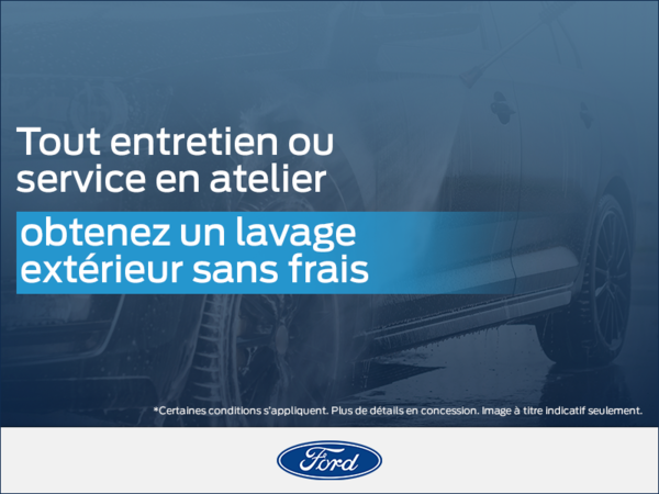 Obtenez votre lavage extérieur gratuit dès aujourd'hui !