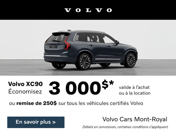 XC90 - Offre VIP pour les employés de la Banque Scotia