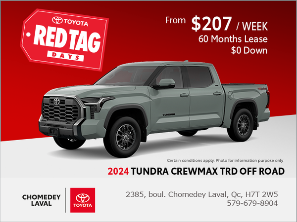 2024 AWD Toyota Tundra CREWMAX TRD