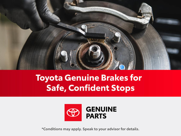 Toyota Genuine Brakes for Safe, Confident Stops