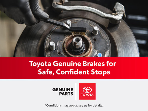 Toyota Genuine Brakes for Safe, Confident Stops