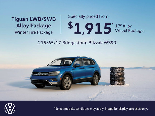 VW Tiguan LWB-SWB Alloy Winter Tire Package