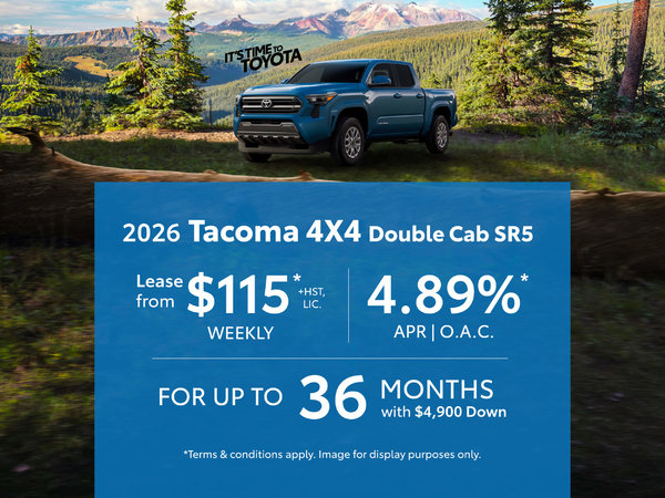 2026 Toyota Tacoma Lease and Finance Offers