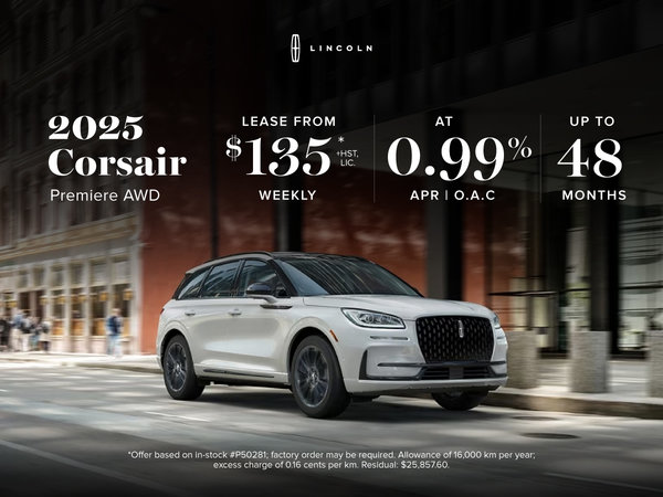 2025 Lincoln Corsair Special Offer