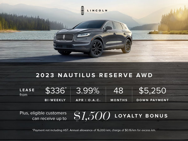 2023 Lincoln Nautilus Lease Offer