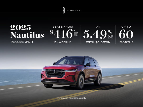 2025 Lincoln Nautilus Special Offer
