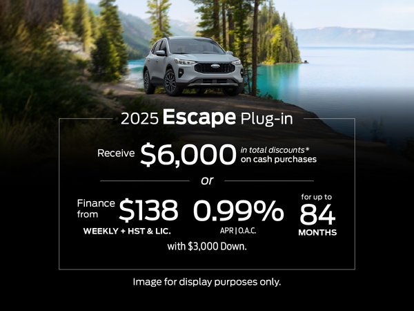 2025 Ford Escape PHEV - Special Offer