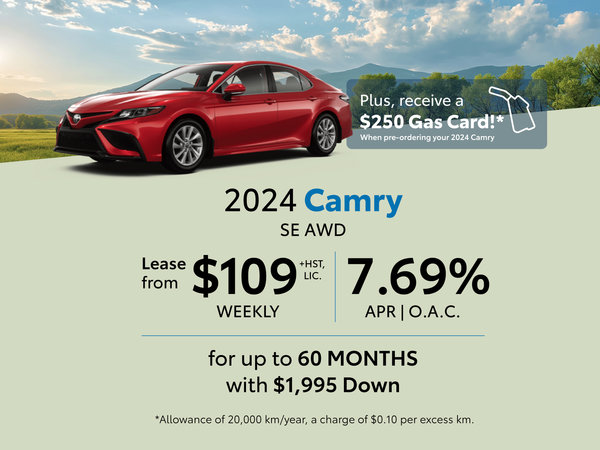 2024 Toyota Camry Lease Offer